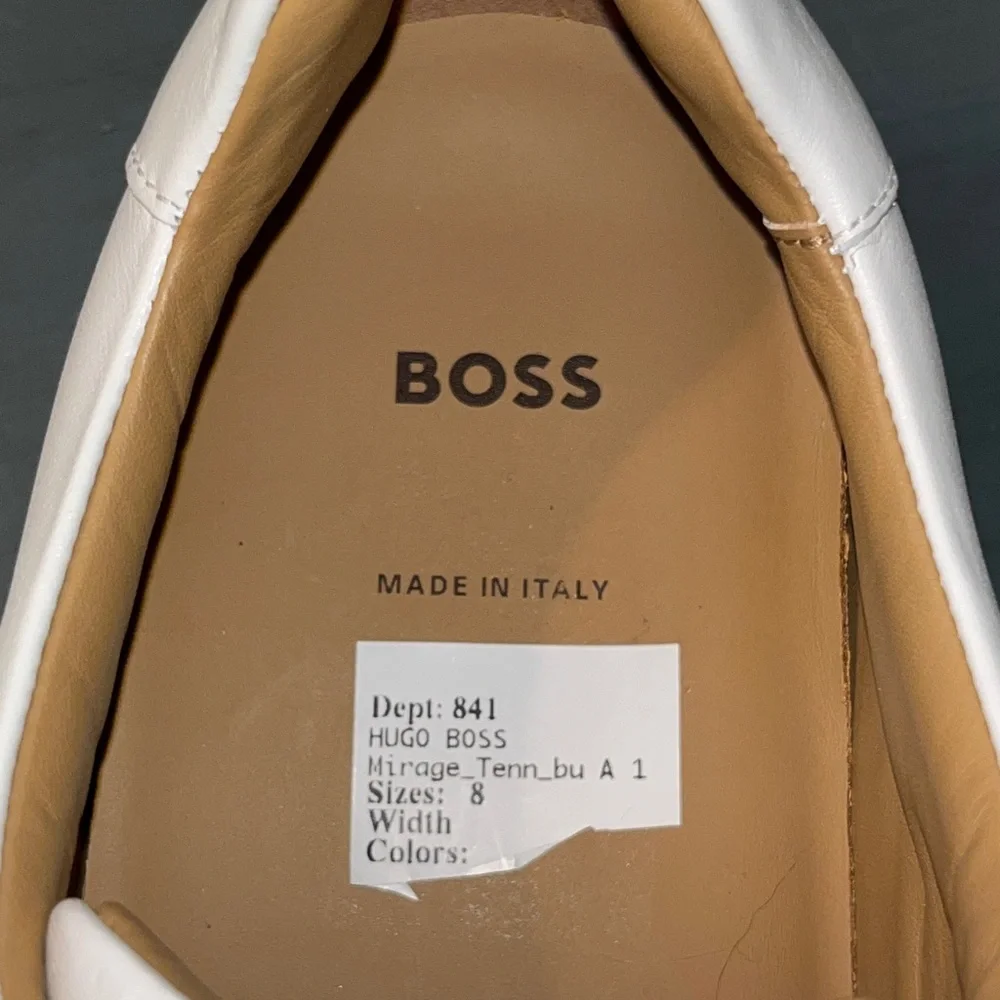 Hugo Boss Men's Mirage Tenn Mens Casual Trainer White sz 8 NWT